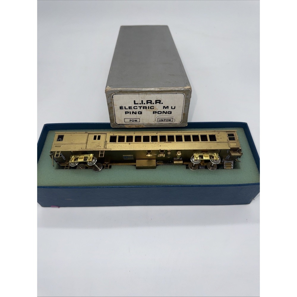RARE HO NJCB Brass Long Island Railroad 'Ping Pong' Combine